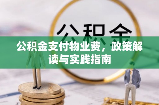 辉县公积金支付物业费，政策解读与实践指南