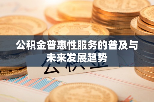 辉县公积金普惠性服务的普及与未来发展趋势