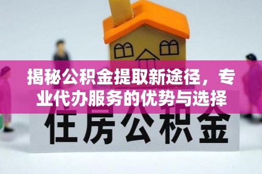 辉县揭秘公积金提取新途径，专业代办服务的优势与选择
