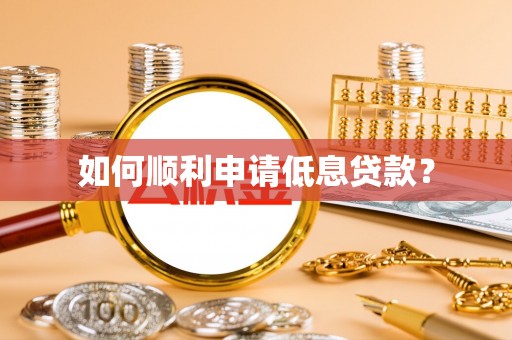 辉县如何顺利申请低息贷款？