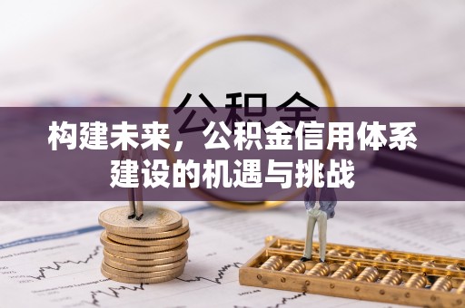 辉县构建未来，公积金信用体系建设的机遇与挑战