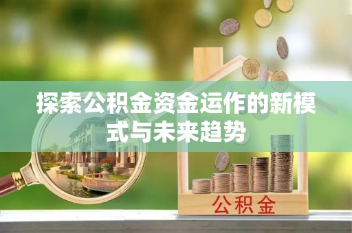 辉县探索公积金资金运作的新模式与未来趋势