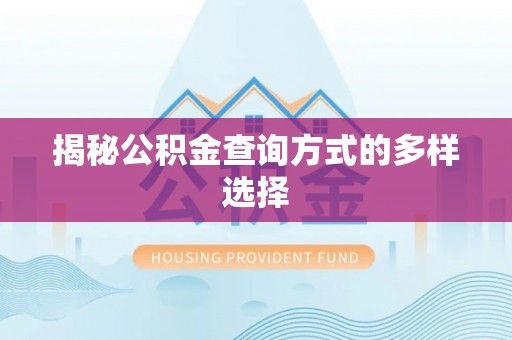 辉县揭秘公积金查询方式的多样选择