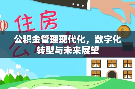 辉县公积金管理现代化，数字化转型与未来展望