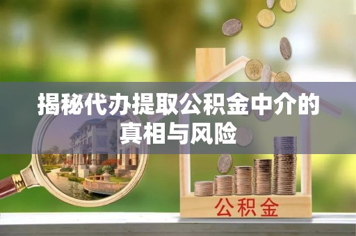 辉县揭秘代办提取公积金中介的真相与风险
