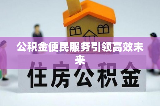 辉县公积金便民服务引领高效未来