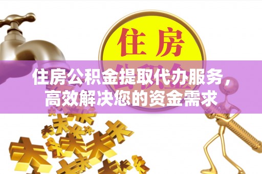 辉县住房公积金提取代办服务，高效解决您的资金需求
